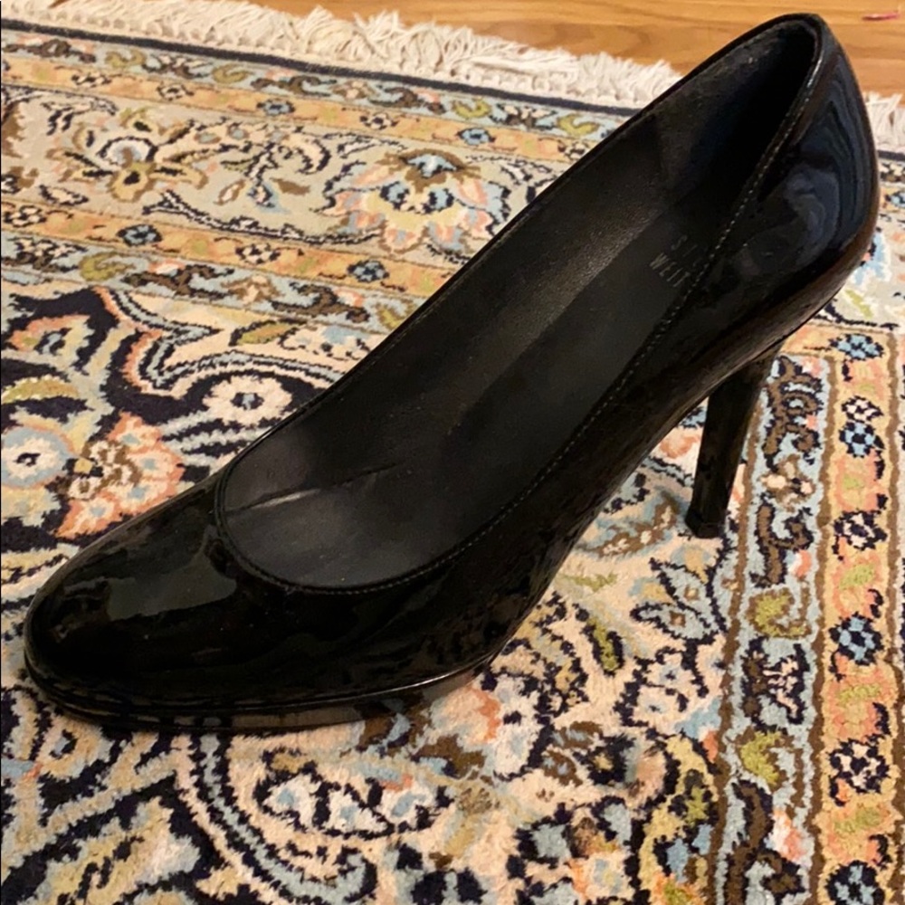 Stuart Weitzman Black Patent Pumps